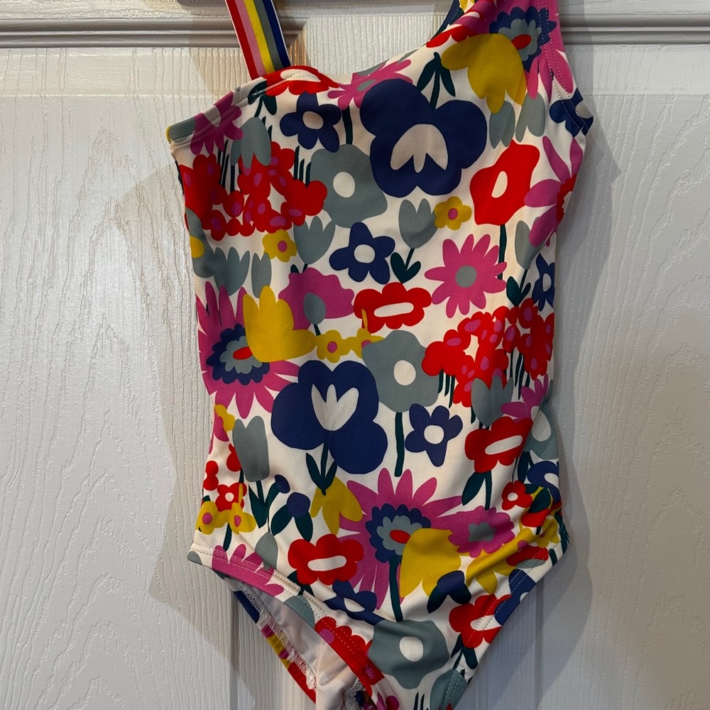Hanna Andersson Red and Yellow One Piece Swimsuit